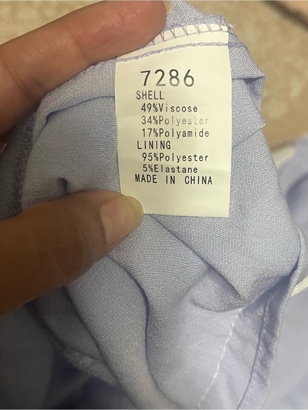 Sleeveless light blue Maxi Dress with White Scallop Trim - Picture 10 of 10